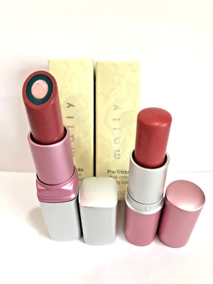 Mally Pro Tricks dual core lipstick (Forever Young Pink) X2 (NIB) + LIP BALM