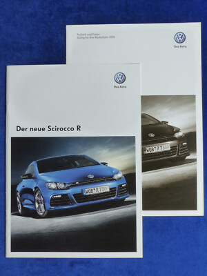 VW Scirocco R 265 PS MJ 2010 - Prospekt Brochure + Preisliste 11.2009