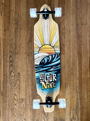Sector Nine Sentinel Longboard Complete With Ghost Abec 7 Light Up Wheels