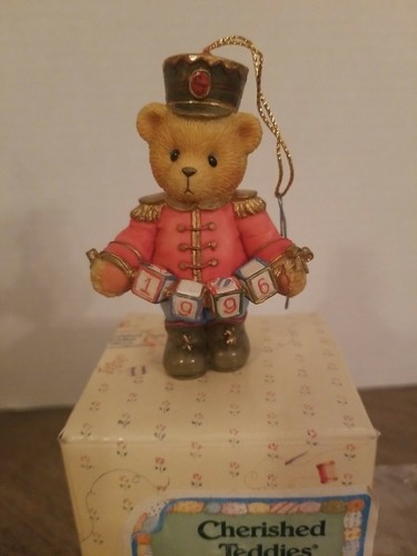 1996 Enesco Cherished Teddies 176052 toy soldier ornament 1996 Enesco Cherished Teddies 176052 toy soldier ornament
