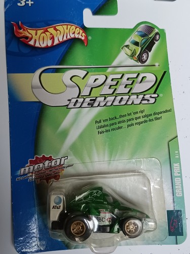 2003 Vintage Hotwheels Speed Demons Grand Prix Pull Back F1