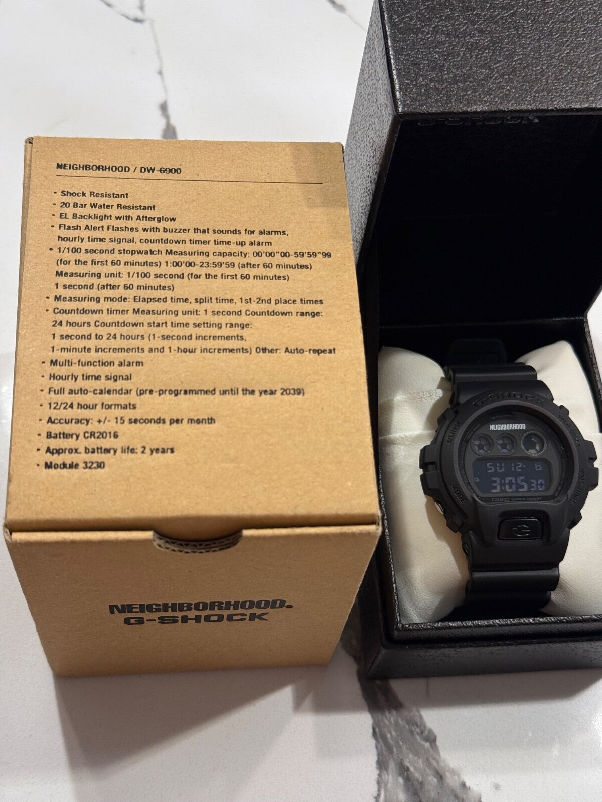 Casio G-Shock X Neighborhood DW-6900FS black matte dw-6900 Casio G-Shock X Neighborhood DW-6900FS black matte dw-6900
