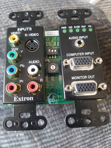 Extron MTP U T A D Black Wall Plate