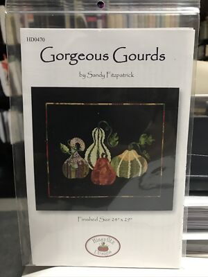 GORGEOUS GOURDS By Sandy Fitzpatrick Hissyfitz Designs HD0470 24  x 39 