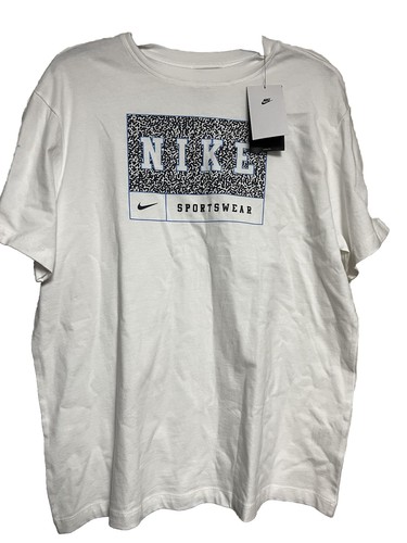 New Nike Tee Women's Sz Medium White T-Shirt Logo Tee Cotton