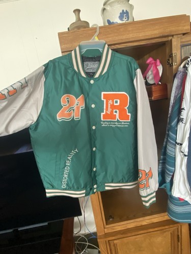 Pacsun Varsity Bomber Jacket distorted reality size large | eBay