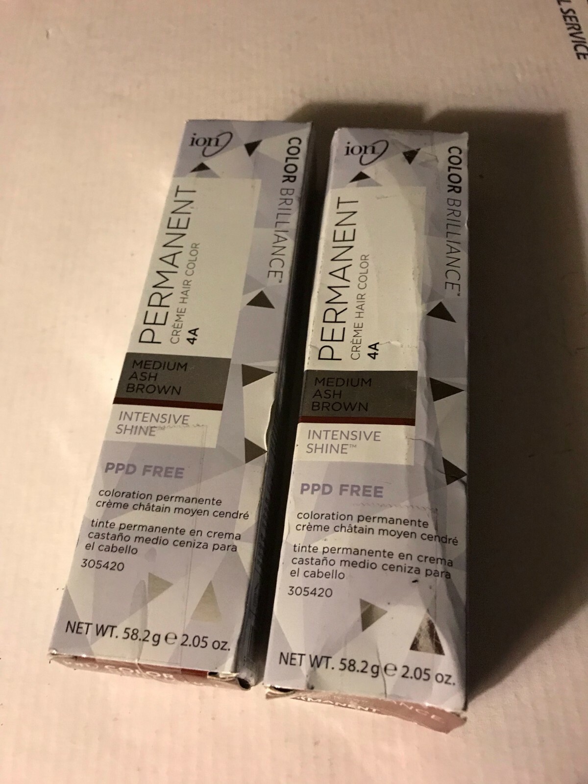 Brilliance MaËlys Medium Ash Brown Permanent Cream Hair Color Lot Of 2