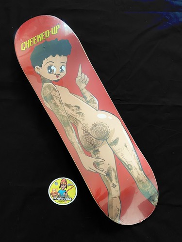 Nyjah Huston “Cheeked Up” Skateboard Deck Hook-Ups Parody 8.5” In Shrink Rare