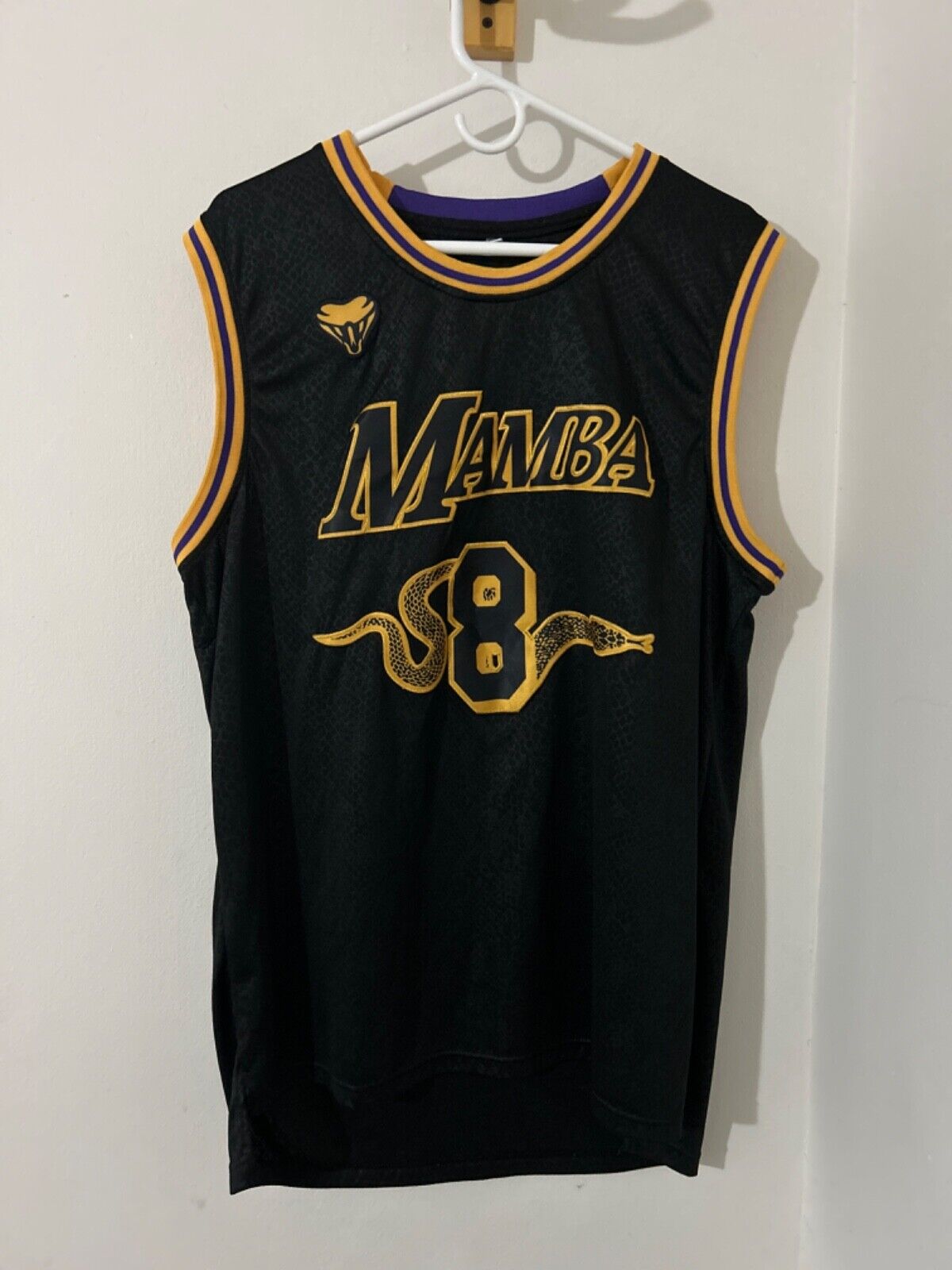 Kobe Bryant #8/#24 Swingman Jersey Black Mamba LA Lakers Kobe Bryant #8/#24 Swingman Jersey Black Mamba LA Lakers