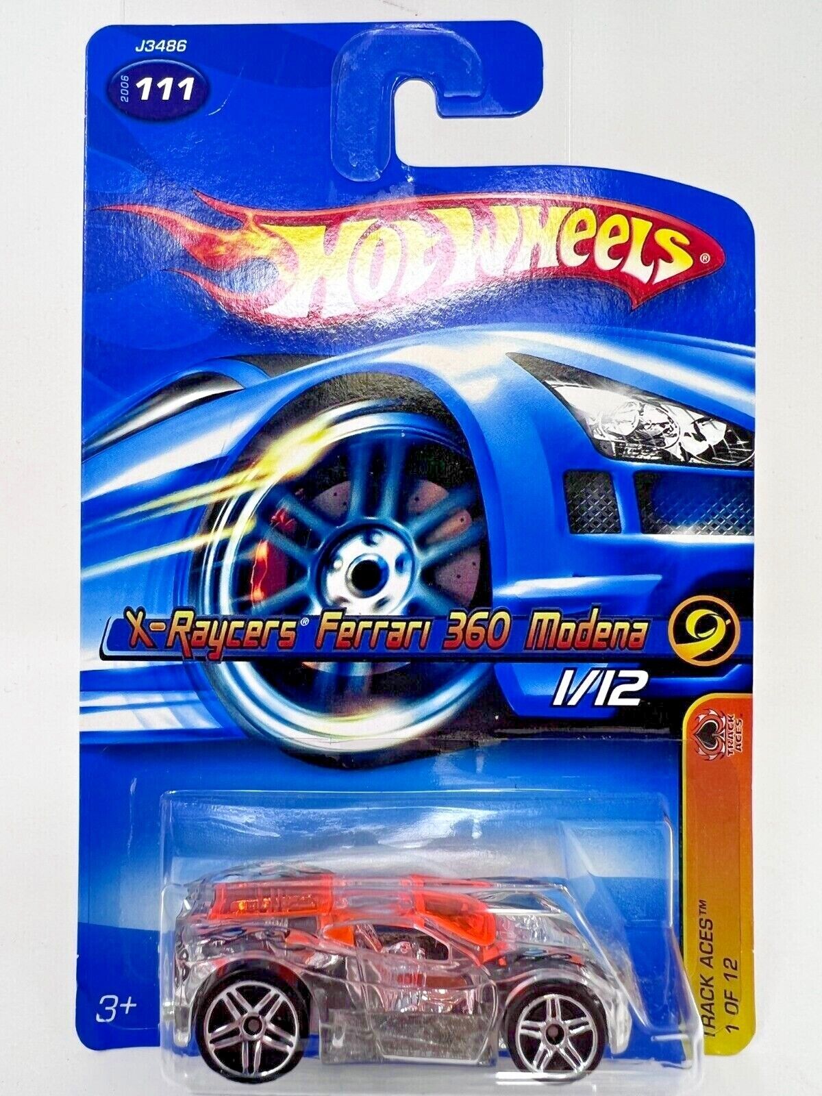 Hot Wheels X-Raycers Ferrari 360 Modena Clear Track Aces 1 Hot Wheels X-Raycers Ferrari 360 Modena Clear Track Aces 1