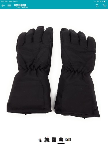 Ideas In Motion Battery Operated Heated Gloves - Black - One Size - Unisex New
