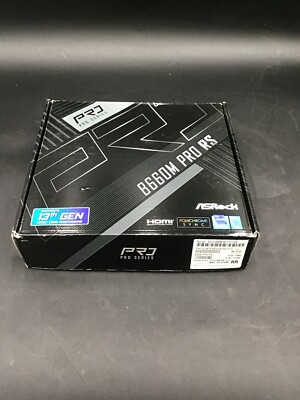 ASRock B660M PRO RS LGA 1700 Intel SATA 6Gb/s DDR4 Micro ATX Motherboard