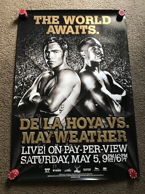 Oscar De La Hoya vs Floyd Mayweather Original HBO PPV/GB promotional Poster