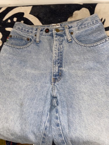 MOSCHINO Jeans Vintage Blue Cotton Denim Pants Jeans 30x25