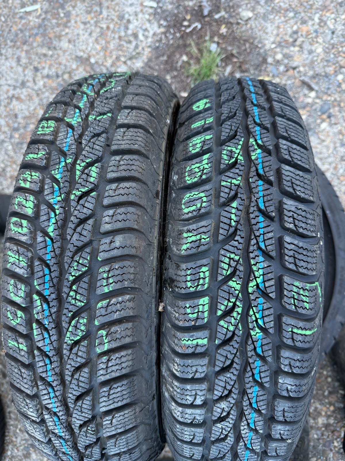 New 155 80 13 Uniroyal, Winter, M+S, 79Q, x2 A Pair (F1_tyres) FOD YD291