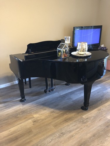 young chang baby grand piano black