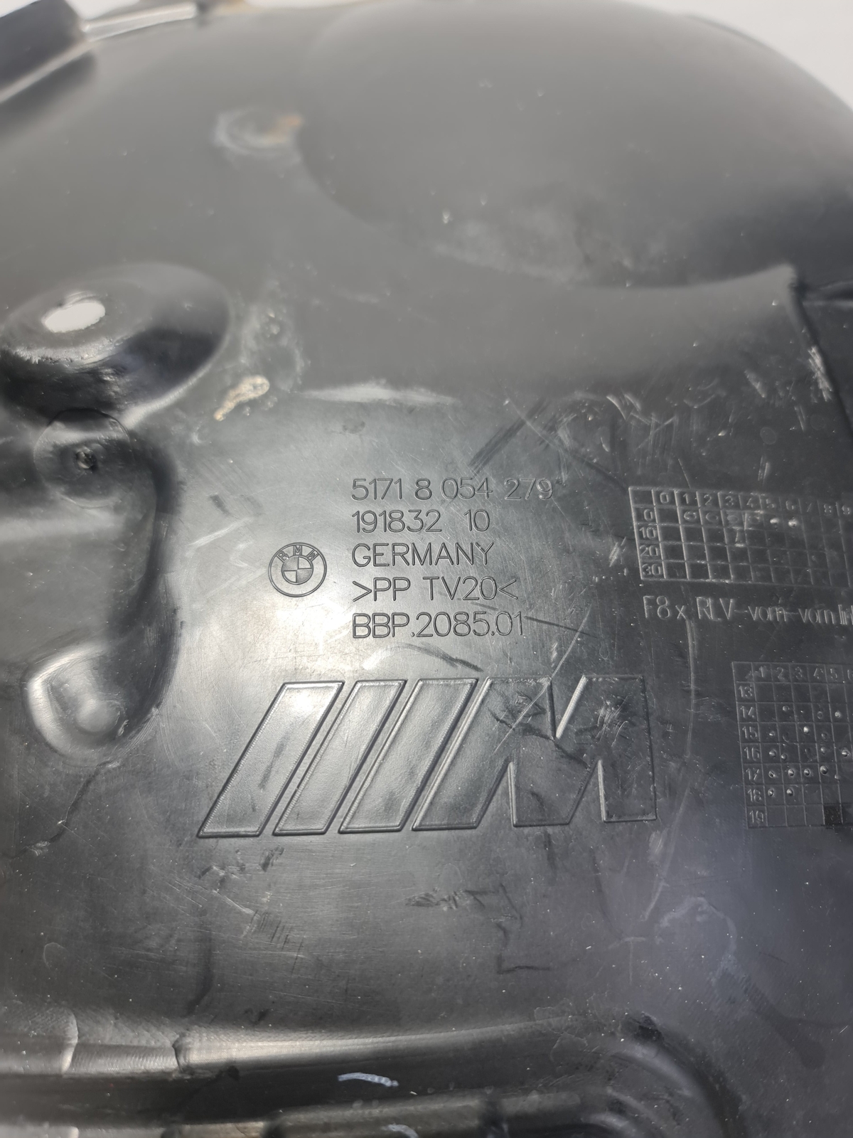 0 Bmw 2015-2020 51-71-8-054-279 51718054279 Cover Wheel Arch Frontsection Fron image 4