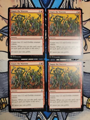 4x Empty the Warrens - NM/M TSR MTG Magic