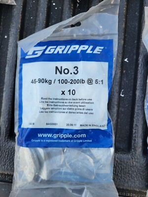 10 pack Gripple UL Approved HF3-10BB Galvanized Cable Lock Holder HF3
