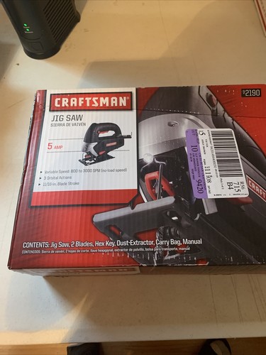 Craftsman Corded 5 Amp Jig Saw w/ Carrying Bag | eBay
