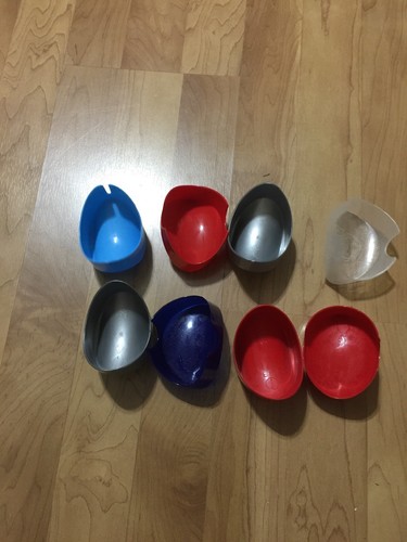 Set of 4 VINTAGE Multi Color Pringles POTATO CHIP LUNCHBOX CONTAINER HOLDER