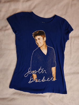 Justin bieber blue shirt sales