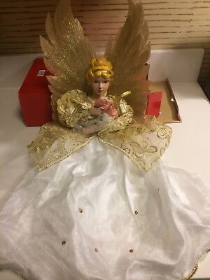 avon snow angel tree topper doll