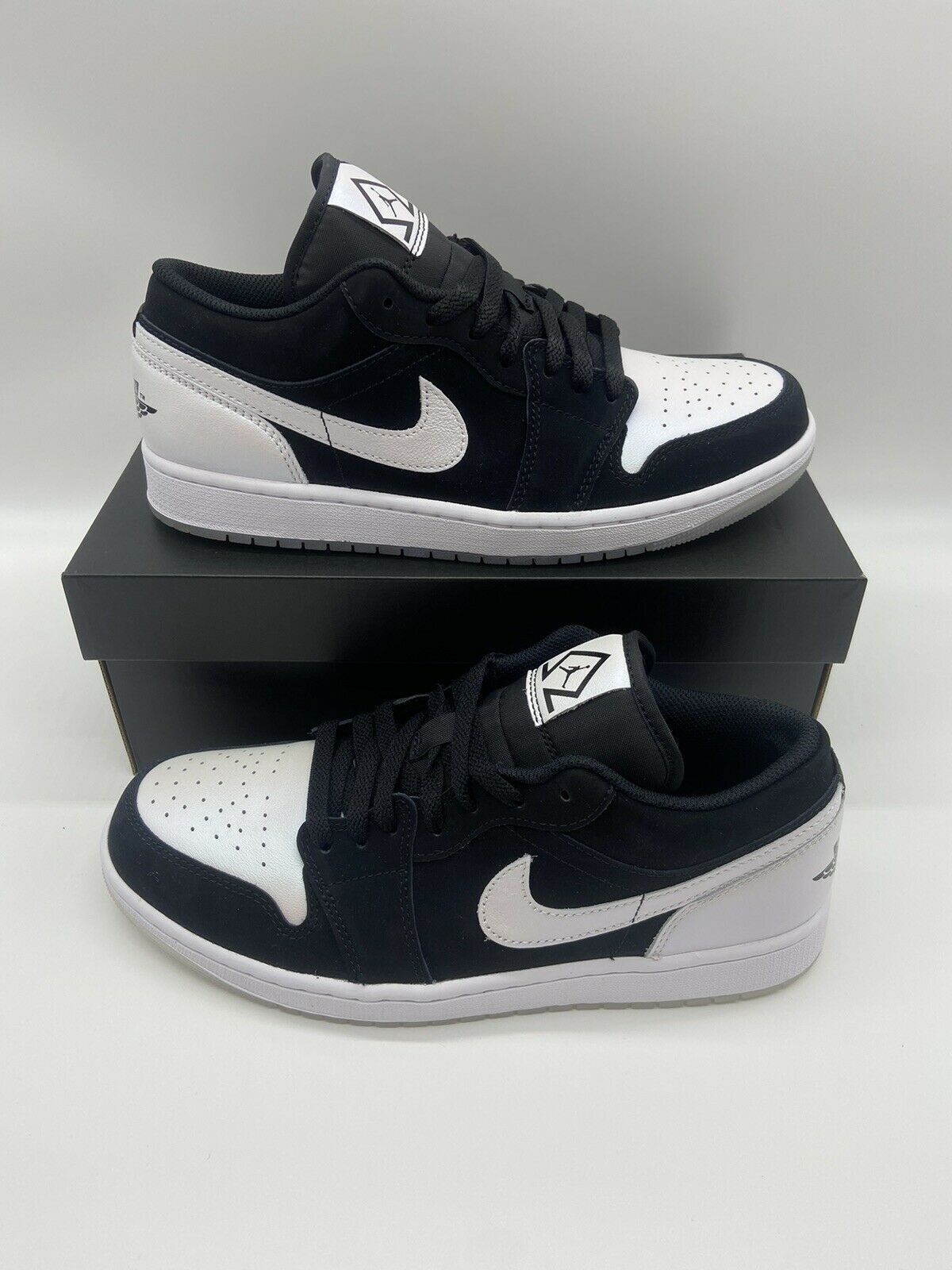 Sz 7.5-13 Nike Air Jordan 1 Low Diamond Shorts Black White Sz 7.5-13 Nike Air Jordan 1 Low Diamond Shorts Black White