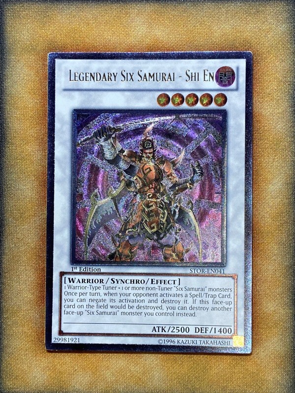 Yugioh Legendary Six Samurai - Shi En STOR-EN041 Ultimate Rare 1st