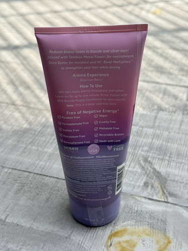 The Beachwaver Co. Brb Blonde Purple Shampoo 6 Fl Oz New