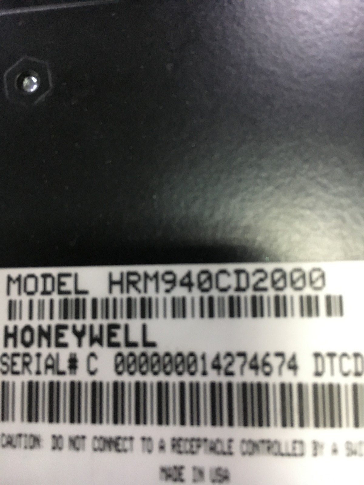 Honeywell HRM940CD2000 Rapid Eye Multi-Media LT Recorder