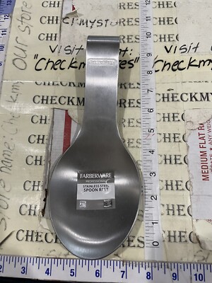 Farberware Pro Spoon Rest ,9 x4  Inch Large Stainless Steel ,heavy Duty