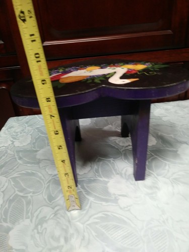 Handmade step Stool Heart Wood Handmade