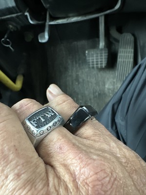 Harley-Davidson Men's Bar & Shield Blackout Onyx Signet Ring