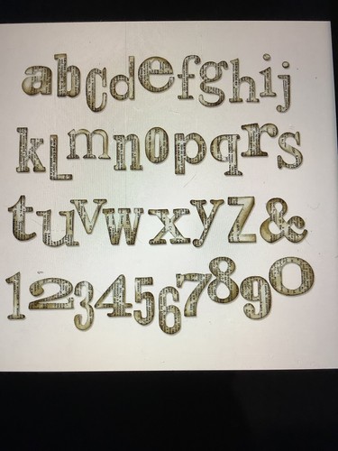 Sizzix Bigz XL Lower Case Alphabet Die - Word Play 657837