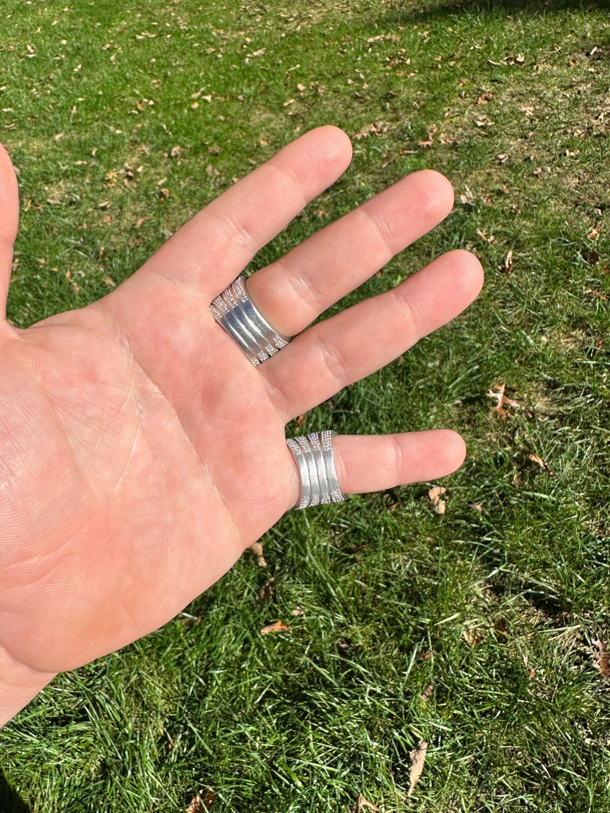 Pre-owned Silver Moissanite Iced Heavy Death Skull Ring Mens Real Solid Matte Finish 925  In White