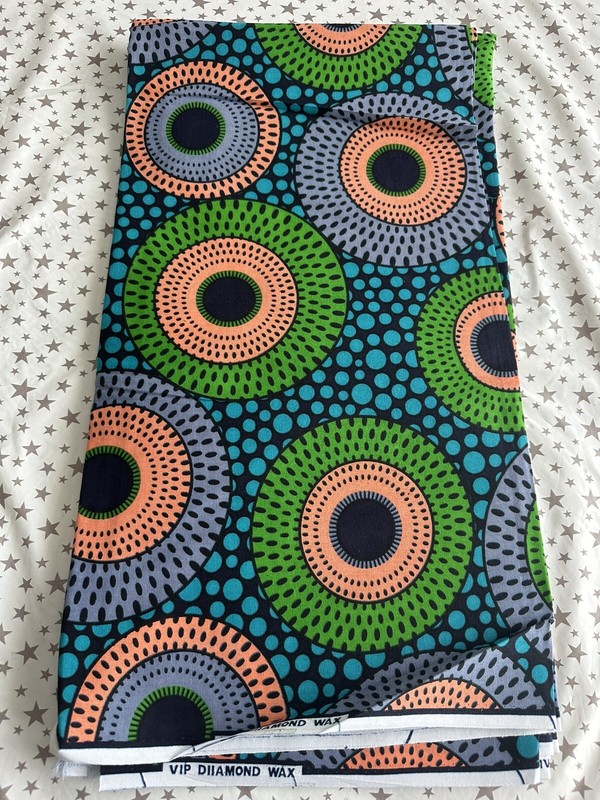 Pagne Africain Wax 100% Coton 6 Yards