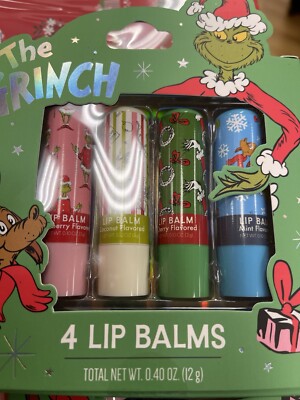 The Grinch 4 Pack Lip Balm