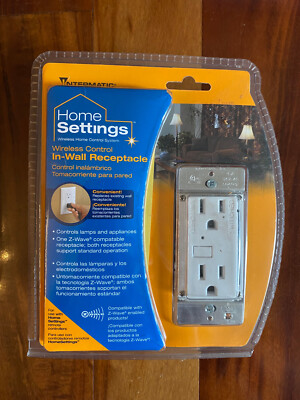 Intermatic Home Settings  Smart Wall Outlet Z-Wave HA01C - New