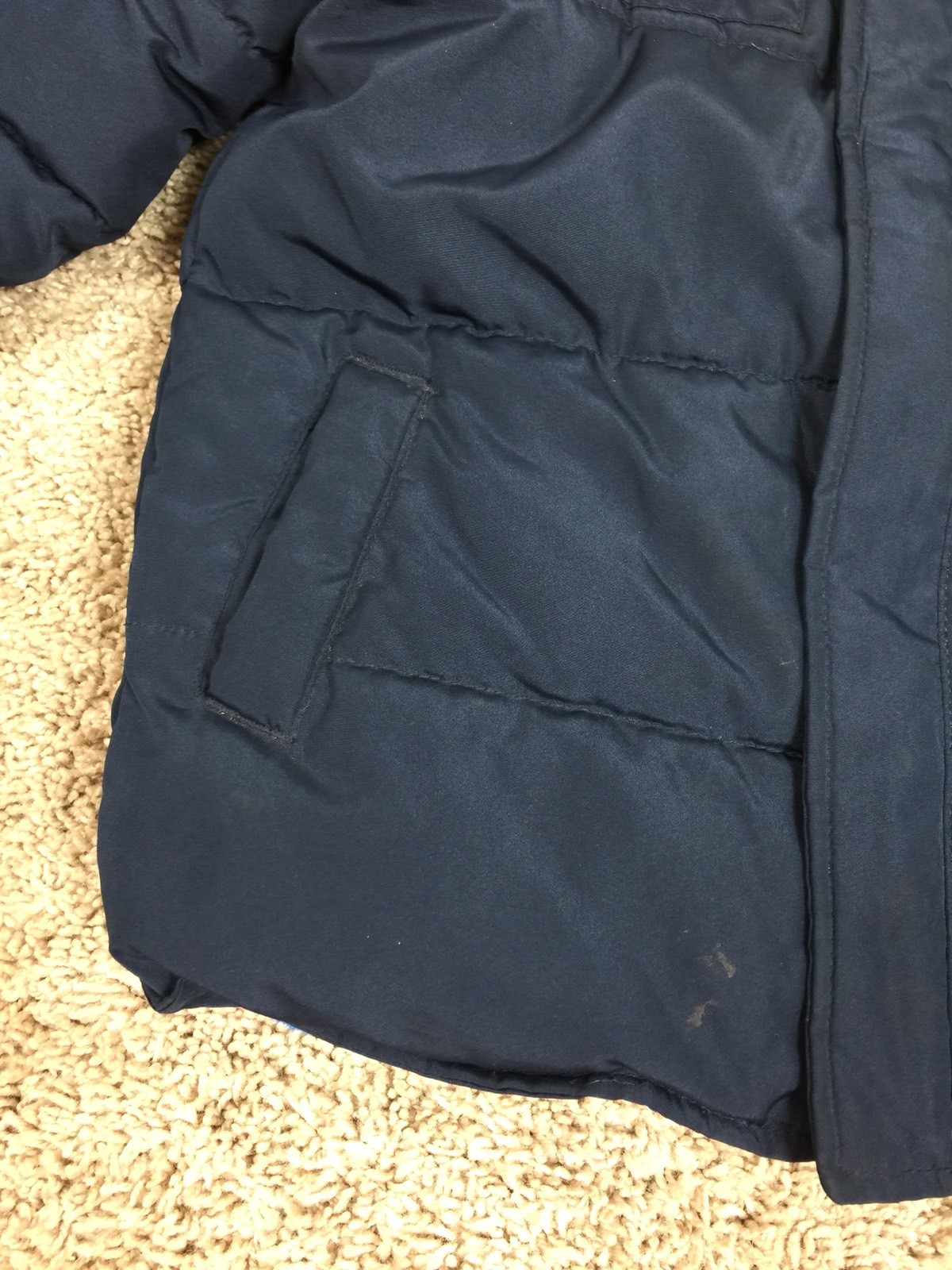 Old Navy Boys Thick Jacket Coat Winter Zip Up Sz 5T Toddler Navy Blue #80