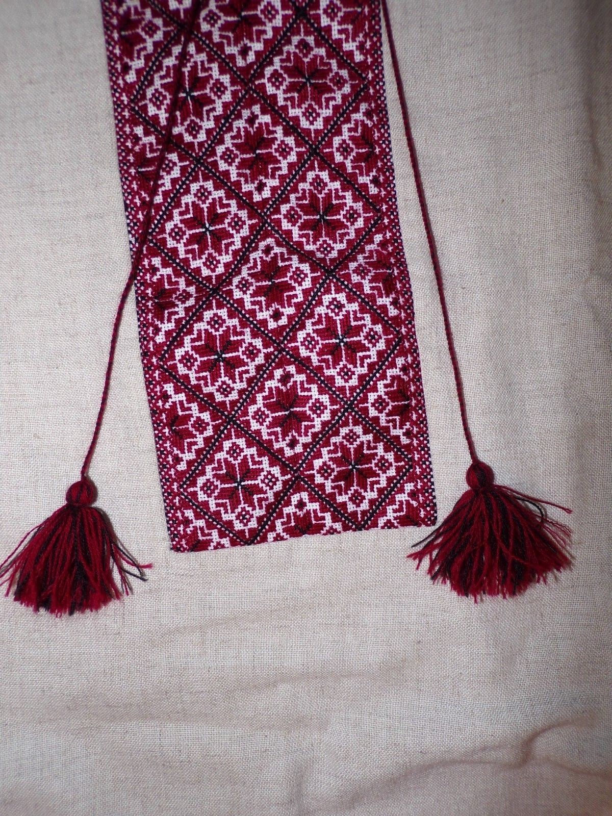 Ukrainian man shirt embroidery mens vyshyvanka long sleeve handmade from Kiev