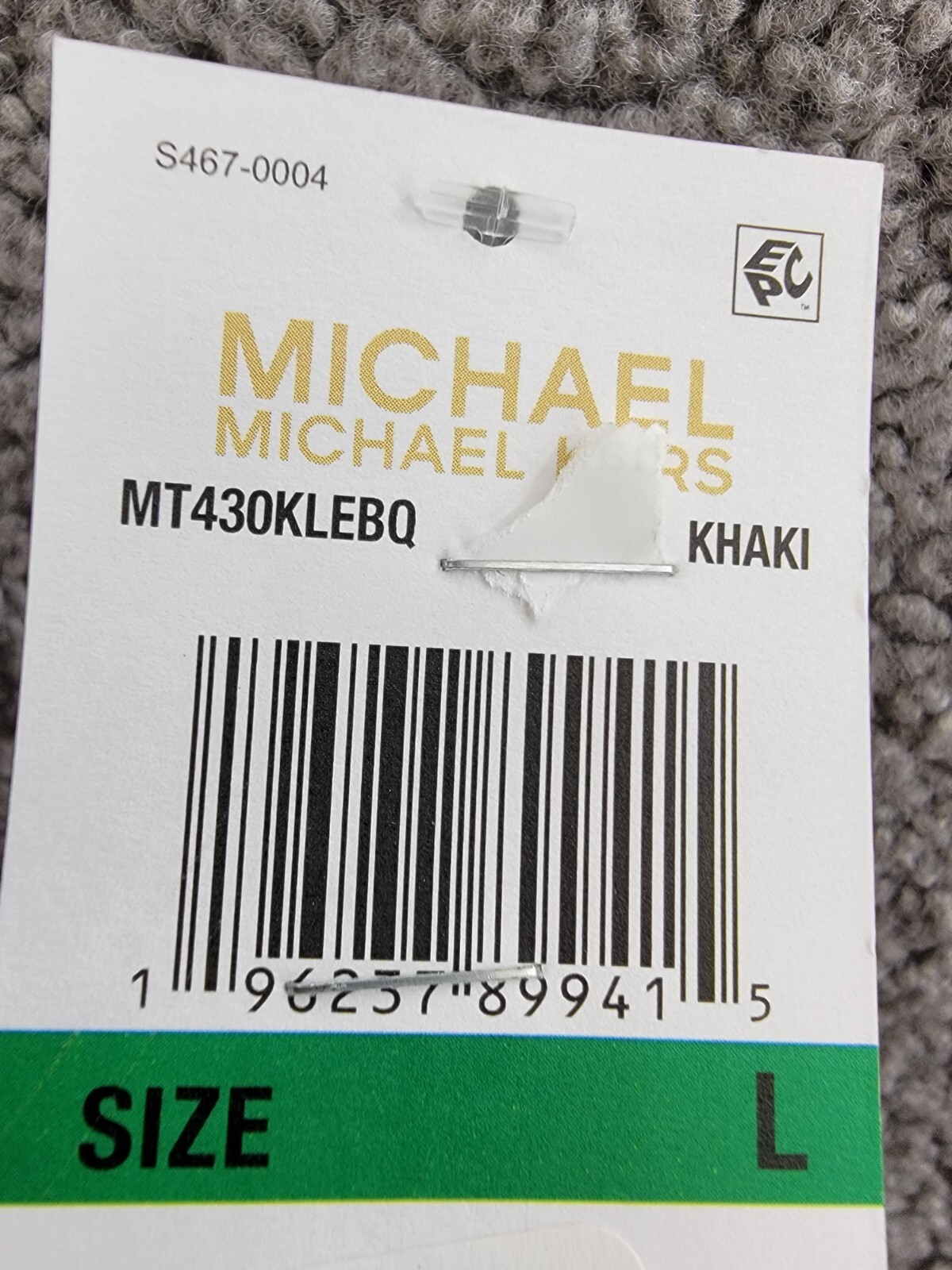 MICHAEL Michael Kors Utility Pull-On Pants Women's L Khaki Solid Elastic Waist - Picture 18 of 18