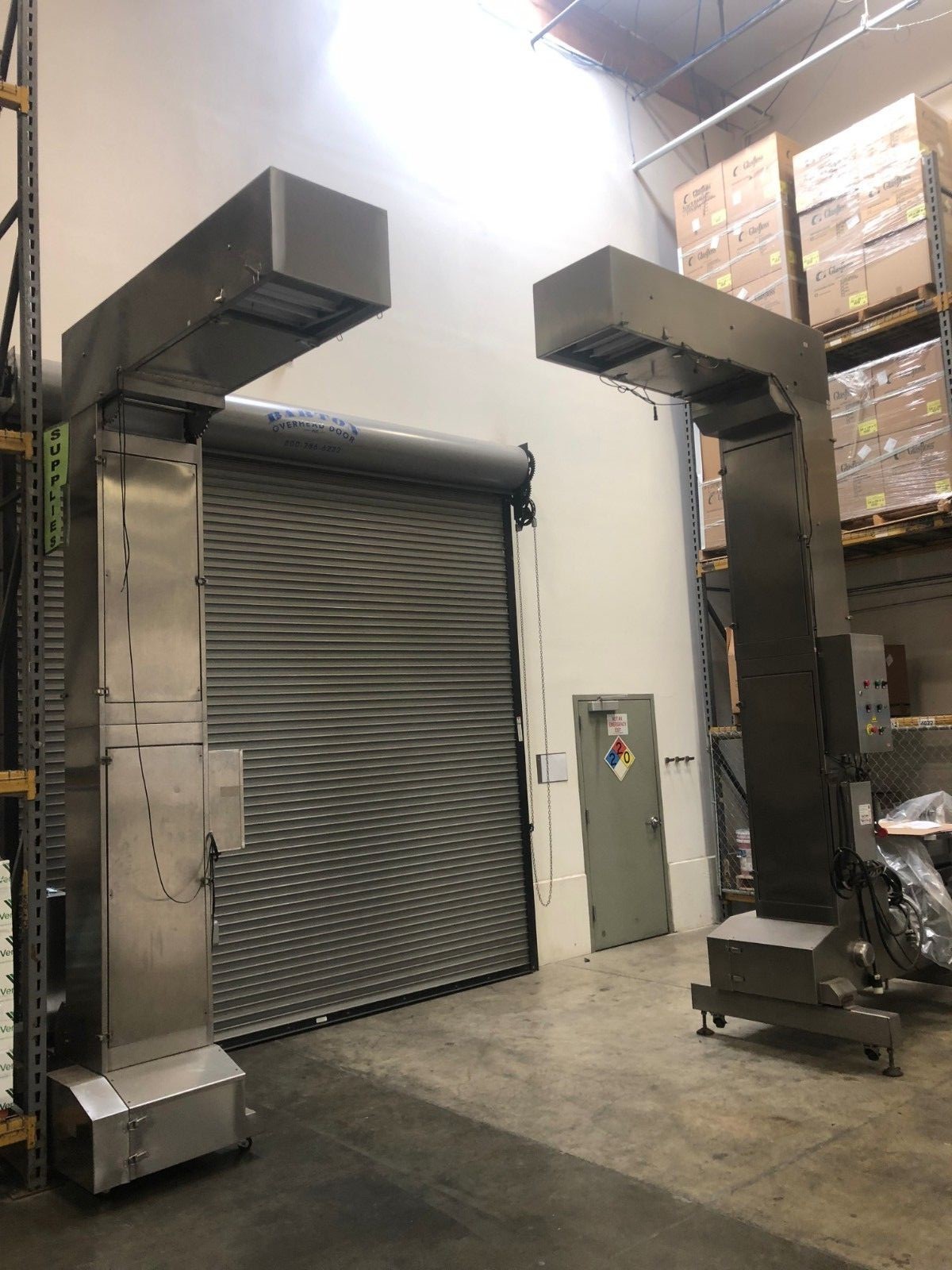 Set of two Joy bucket conveyors