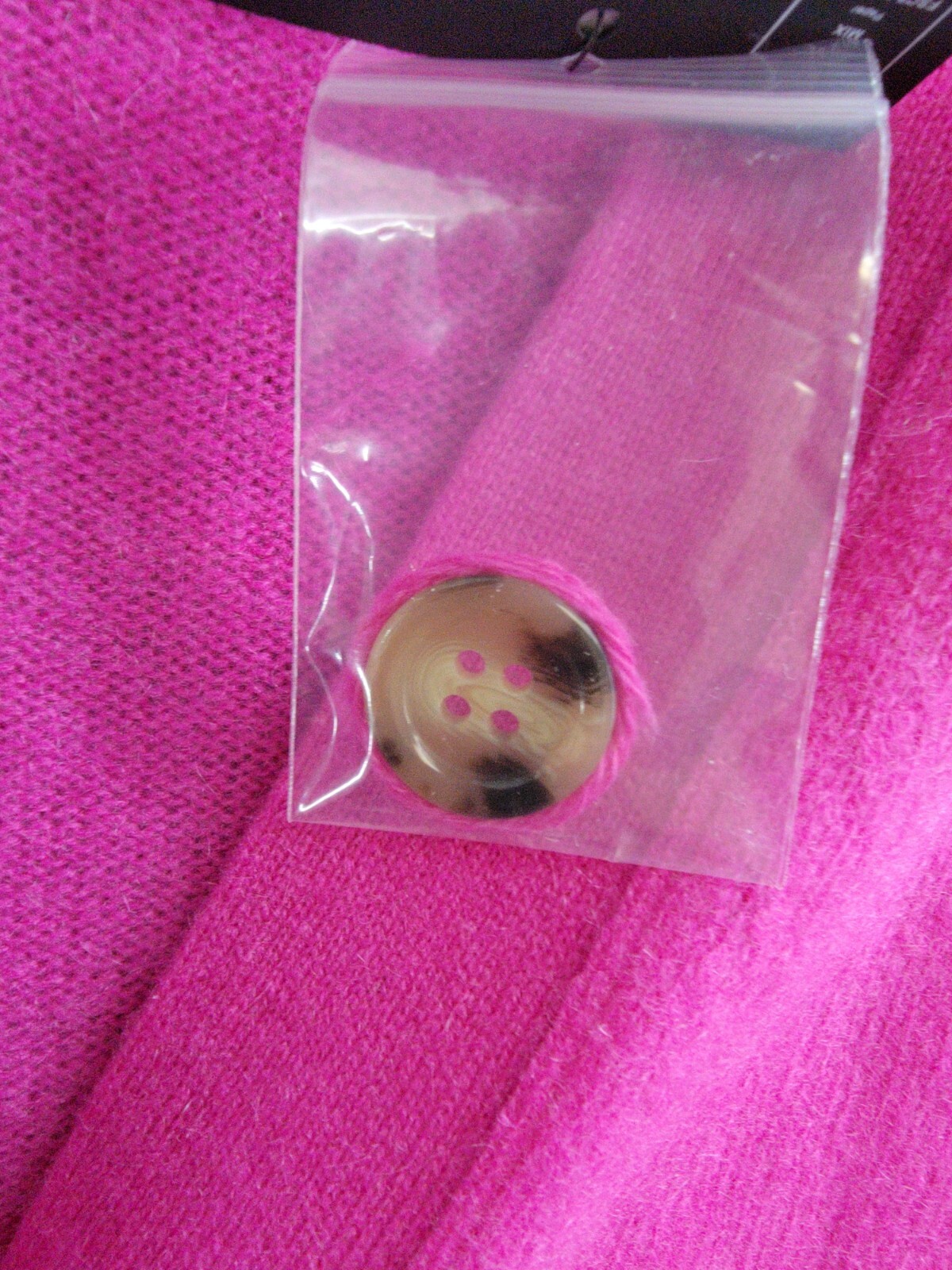 C by Bloomingdale's Cashmere Grandfather Cardigan Women's S Cherry Blossom L/S - Picture 14 of 16