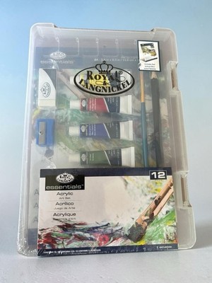 Royal & Langnickel  Essentials Clear View 12 Piece Painting Set Brand New