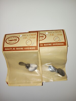 Hughey Boats Propellers OB 2.25p 2.5p 3/16'' Hydro RC Boat , DUMAS, k&B OUTBOARD