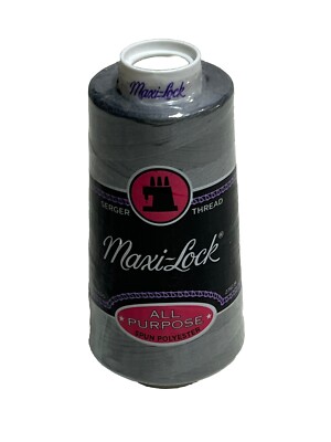 Maxi-Lock All-Purpose Serger Thread Tex 27 - 3000 Yard Cone - Steel Color