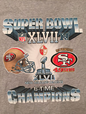 San Francisco 49ers 6 Time Super Bowl Champions ERROR Shirt
