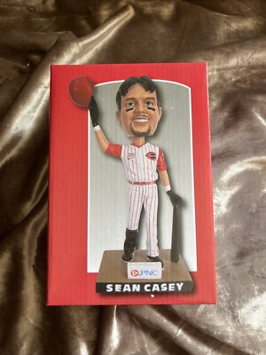 NIB 2012 SGA Cincinnati Reds Sean Casey HALL OF FAME Bobblehead In Box 6/23/2012