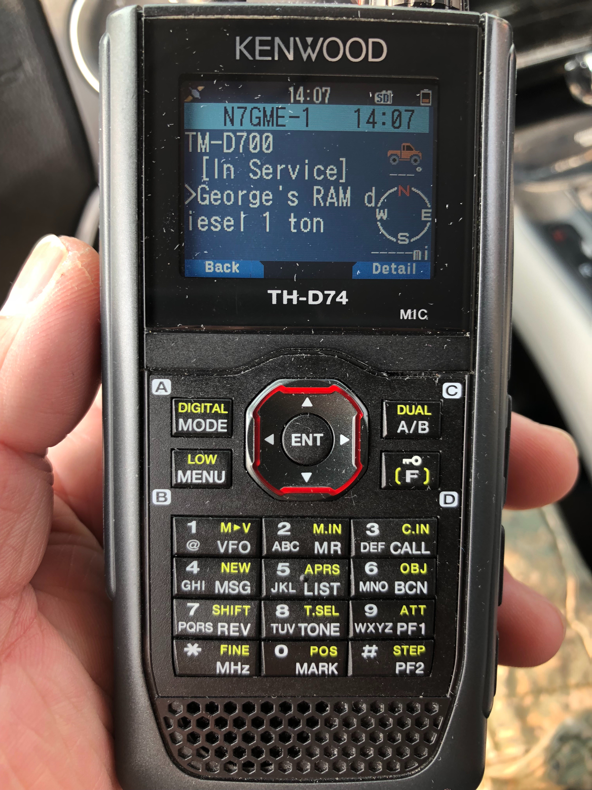 Kenwood THD74A 5W 144/220/430MHz TriBand DStar APRS Digital Handheld Radio eBay